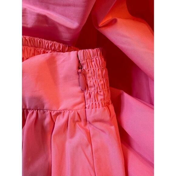NWT Susana Monaco Poplin Pocket Maxi Skirt knockout pink small - Picture 6 of 8